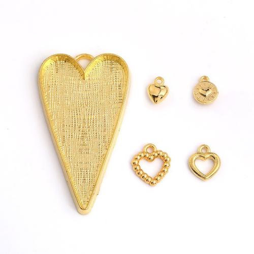 Tibetan Style Heart Pendants, plated, DIY, more colors for choice, 100PCs/Bag, Sold By Bag