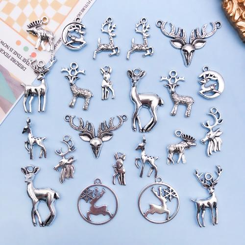 Tibetan Style Animal Pendants, plated, DIY, more colors for choice, 100PCs/Bag, Sold By Bag