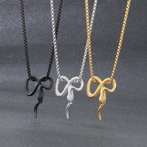 Stainless Steel Jewelry Necklace, 304 Stainless Steel, Vacuum Ion Plating, for man, more colors for choice, Sold By PC