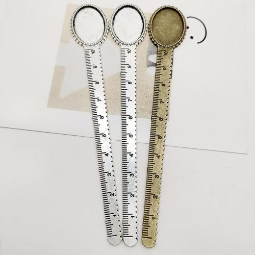 Tibetan Style Bookmark, plated, DIY, more colors for choice, 134.60x22.60mm, 50PCs/Bag, Sold By Bag