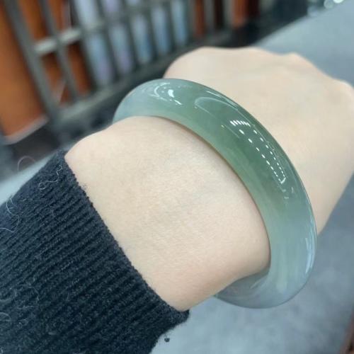 Jadeite Bangle, different size for choice & for woman, green, Sold By PC