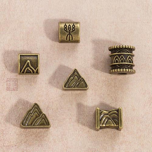 Tibetan Style Spacer Beads, antique bronze color plated, Different Shape for Choice & DIY, more colors for choice, nickel, lead & cadmium free, Approx 100PCs/Bag, Sold By Bag