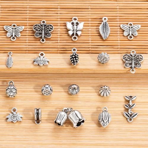 Tibetan Style Pendants, antique silver color plated, Different Shape for Choice & DIY, more colors for choice, nickel, lead & cadmium free, Approx 100PCs/Bag, Sold By Bag