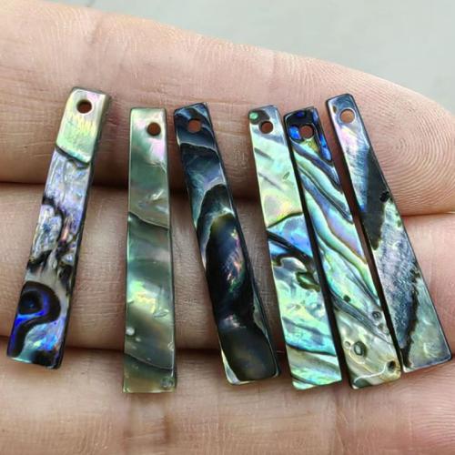 Natural Abalone Shell Pendants, DIY, 5x29mm, Sold By PC