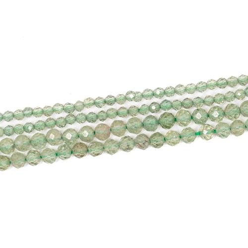 Gemstone Jewelry Beads, Apatites, DIY & different size for choice & faceted, green, Sold By Strand