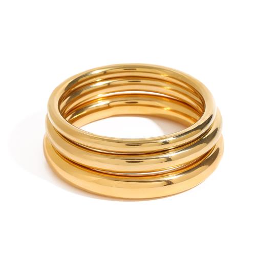 Brazalete del acero inoxidable, acero inoxidable 304, 18K chapado en oro, Joyería & diverso tamaño para la opción & para mujer, Vendido por UD