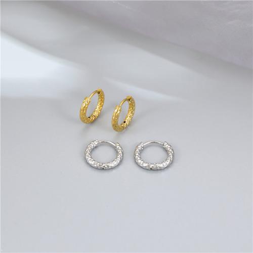 Stainless Steel Huggie Hoop Earring, 304 Stainless Steel, Vacuum Ion Plating, for woman, more colors for choice, Sold By Pair