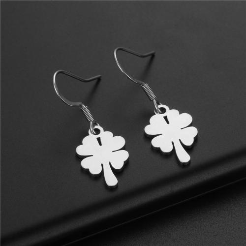 Stainless Steel Drop Earring, 304 Stainless Steel, Vacuum Ion Plating, for woman, Sold By Pair