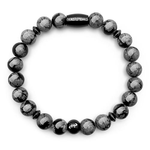 Piedras preciosas Pulsera, con aleación de zinc, Esférico, hecho a mano, diferentes materiales para la opción & unisexo, longitud:aproximado 6-8 Inch, Vendido por UD