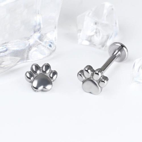 Titanium Alloy Piercing Earring, Claw, Unisex & different size for choice, Sold By PC