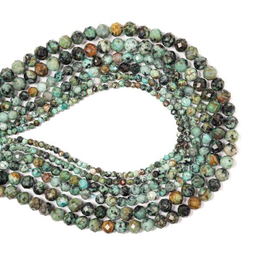 Turquoise Beads, African Turquoise, DIY & different size for choice & faceted, mixed colors, Sold By Strand