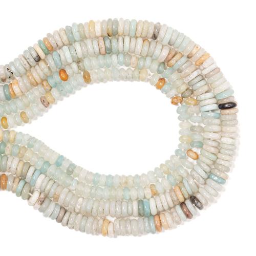 Perles amazonite, Plat rond, DIY & normes différentes pour le choix, couleurs mélangées, Vendu par Environ 38 cm brin