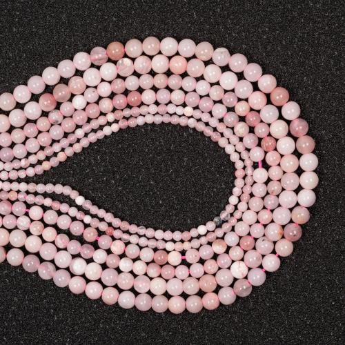 Pink Opal Beads, Round, DIY & different size for choice, pink, Sold By Strand