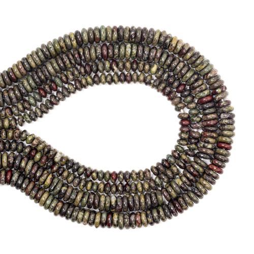 Dragon Blood stone Beads, Flat Round, DIY & different size for choice, Sold Per Approx 38 cm Strand