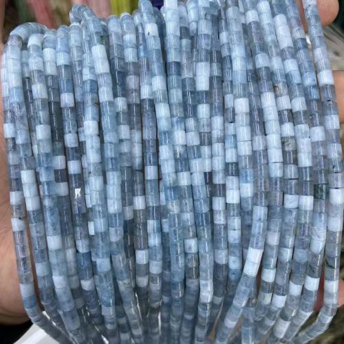 Gemstone Jewelry Beads, Natural Stone, Column, DIY & different materials for choice, more colors for choice, 4x4mm, Approx 90PCs/Strand, Sold By Strand