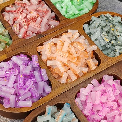 Fashion Glass Beads, DIY, more colors for choice, 6x12mm, 50PCs/Bag, Sold By Bag