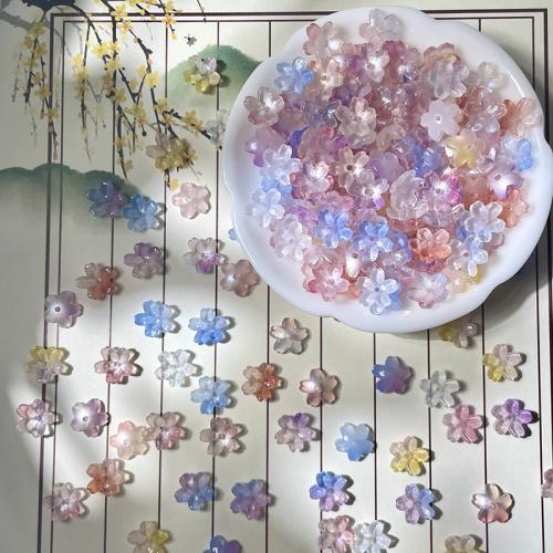 Lampwork Beads, Flower, DIY, more colors for choice, 10mm, 50PCs/Bag, Sold By Bag