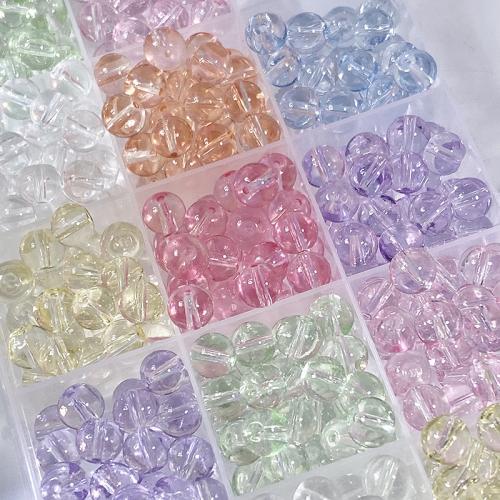 Fashion Glass Beads, Round, DIY, more colors for choice, 8mm, 100PCs/Bag, Sold By Bag