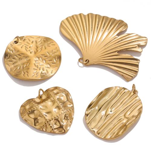 Stainless Steel Pendants, 304 Stainless Steel, 18K gold plated, DIY & different styles for choice, Sold By PC