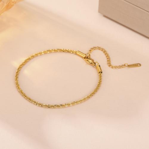 Pulsera de Acero Inoxidable, acero inoxidable 304, con 5cm extender cadena, chapado, Joyería & para mujer, más colores para la opción, longitud:aproximado 16 cm, Vendido por UD