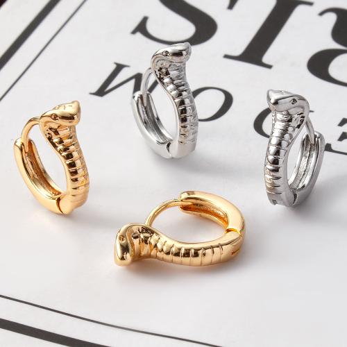 Brass Huggie Hoop Earring, die-casting, for woman, more colors for choice, nickel, lead & cadmium free, 15x4.60x11.80mm, 10Pairs/Bag, Sold By Bag