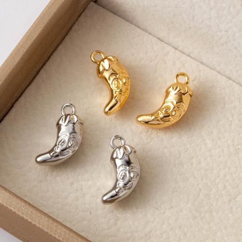 Brass Jewelry Pendants, die-casting, DIY, more colors for choice, nickel, lead & cadmium free, 6.30x4.60x12.40mm, 20PCs/Bag, Sold By Bag