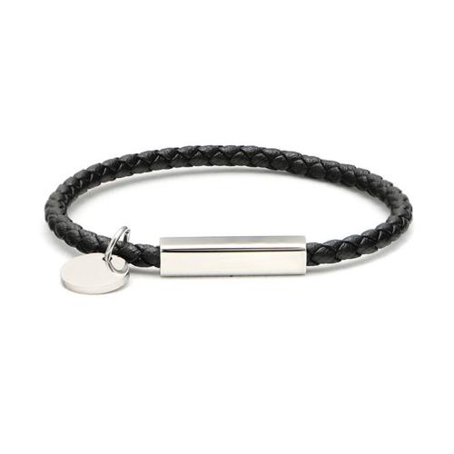 Cowhide Bracelet, with 304 Stainless Steel, Unisex & different size for choice, more colors for choice, Sold By PC