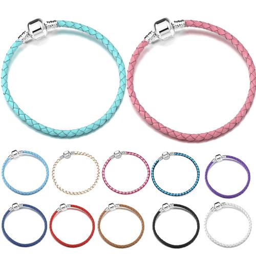 PU Leather Bracelet, with Tibetan Style, Unisex & different size for choice, more colors for choice, Sold By PC