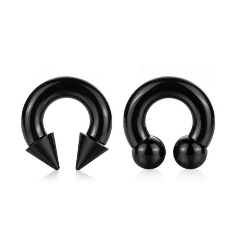 Acier inoxydable 304 piercing oreille, Placage, unisexe & normes différentes pour le choix & styles différents pour le choix, Vendu par PC