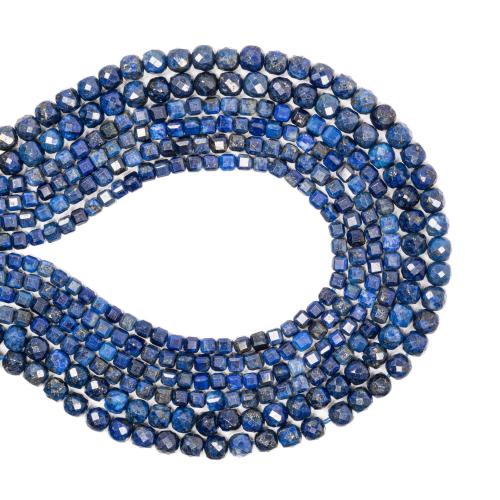 Natural Lapis Lazuli Beads, Cube, DIY & different size for choice, more colors for choice, Sold Per Approx 38 cm Strand