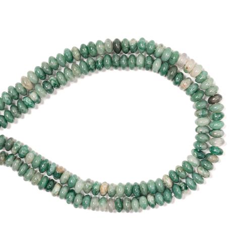 Perles en jade, jade Africain, Plat rond, DIY, vert, 2x4mm, Vendu par Environ 38 cm brin