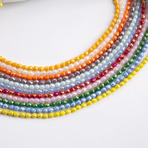 Fashion Glass Beads, DIY, more colors for choice, 4mm, Sold By Strand