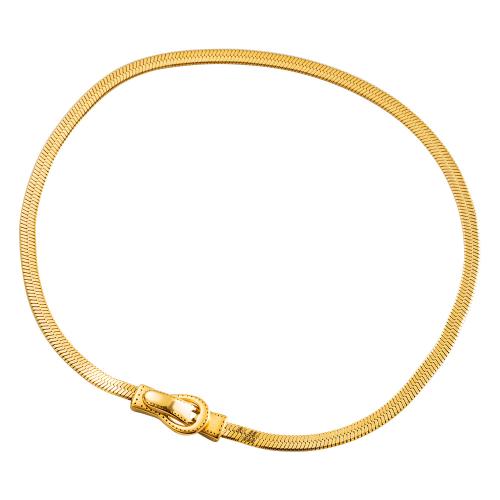 Collier de bijoux en alliage de zinc, Placage de couleur d'or, bijoux de mode & modèles différents pour le choix, doré, protéger l'environnement, sans nickel, plomb et cadmium, Diameter:37.5cm, Vendu par PC