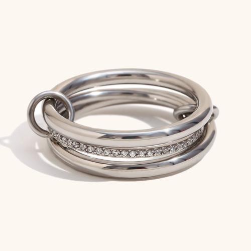 Stainless Steel Finger Ring, 304 Stainless Steel, plated, different size for choice & different styles for choice & for woman, more colors for choice, Sold By PC