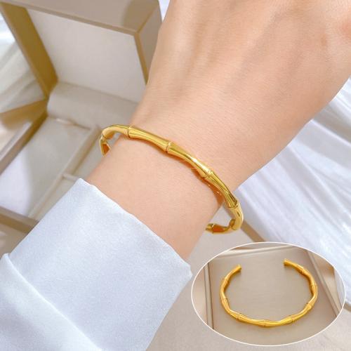 304 Stainless Steel Cuff Bangle, Vacuum Ion Plating, for woman, more colors for choice, Sold By PC