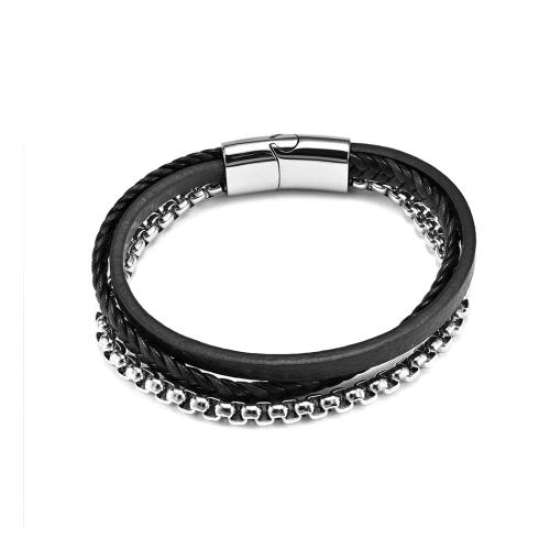 Bracelet châle , Acier inoxydable 304, avec Gemme synthétique, pour femme, plus de couleurs à choisir, Vendu par PC