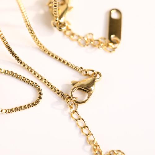 Stainless Steel Jewelry Necklace, 304 Stainless Steel, Vacuum Ion Plating, for woman, more colors for choice, Sold By PC