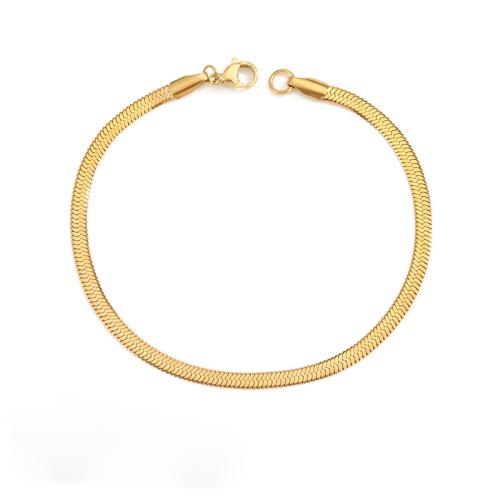 acero inoxidable 304 Pulsera, chapado, cadena de la serpiente & diferentes estilos para la opción & para mujer, Vendido por UD