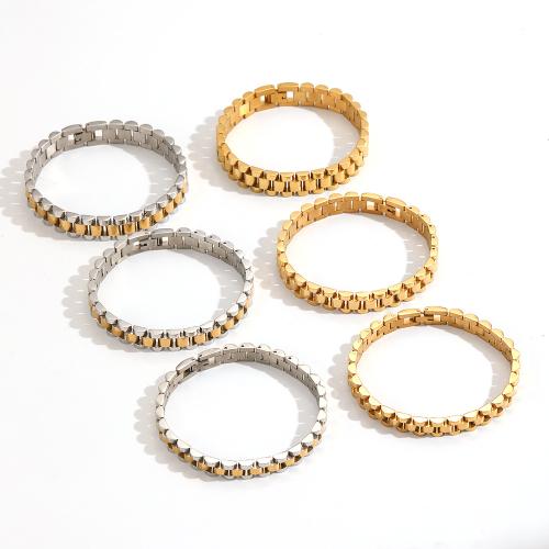 Stainless Steel Jewelry Bracelet, 304 Stainless Steel, Vacuum Ion Plating, fashion jewelry & different size for choice & for woman, more colors for choice, Sold By PC