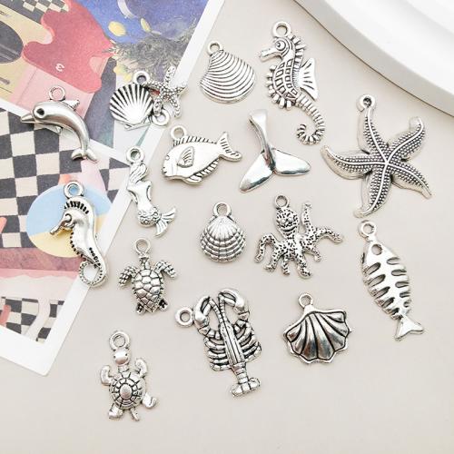 Tibetan Style Animal Pendants, plated, DIY, more colors for choice, 100PCs/Bag, Sold By Bag