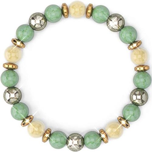 Gemstone Bracelet, with Elastic Thread, plated, different size for choice & for woman, more colors for choice, Sold By PC