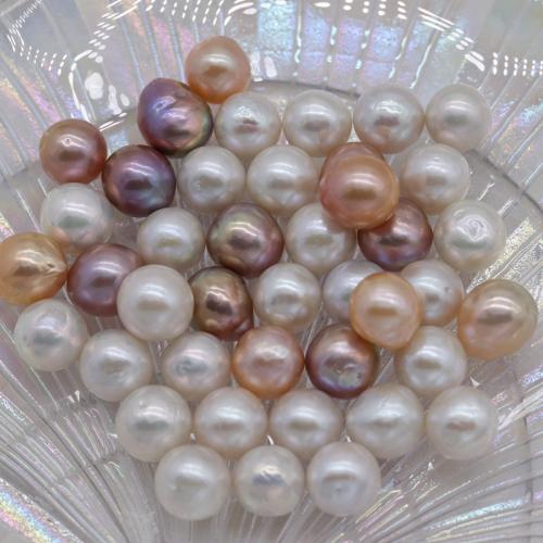 Cultured No Hole Freshwater Pearl Beads, Round, DIY, more colors for choice, 10mm, Sold By PC