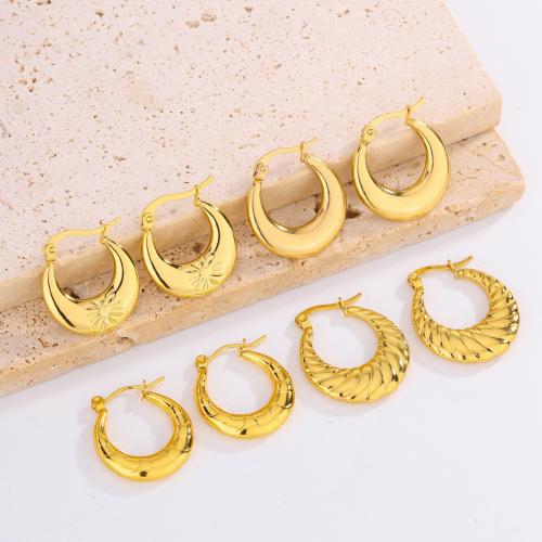 Acier inoxydable Levier Retour Earring, Acier inoxydable 304, Placage, bijoux de mode & styles différents pour le choix & pour femme, doré, Vendu par paire