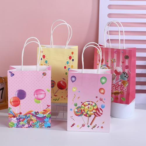 Gift Wrap Bags, Paper, printing, durable, more colors for choice, 150x80x210mm, Sold By PC