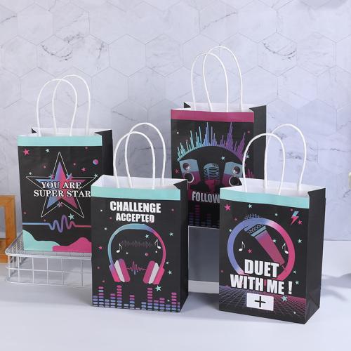 Gift Wrap Bags, Paper, printing, durable, more colors for choice, 150x80x210mm, Sold By PC