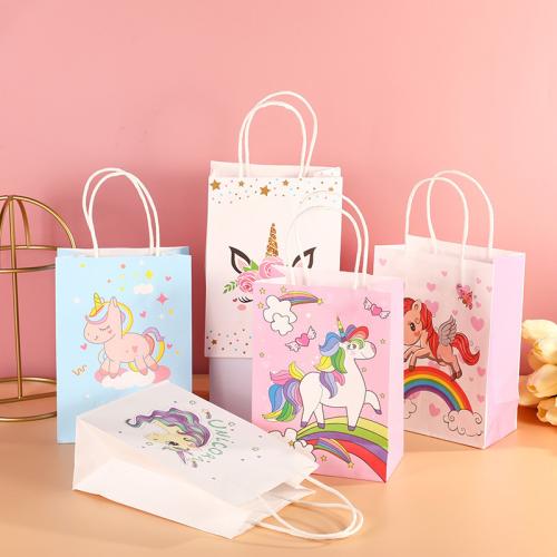 Gift Wrap Bags, Paper, printing, durable, more colors for choice, 150x80x210mm, Sold By PC