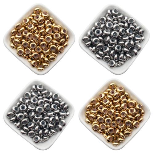 Brass Stopper Beads, Vacuum Ion Plating, DIY, more colors for choice, 8mm, 100PCs/Bag, Sold By Bag