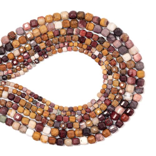 Gemstone Jewelry Beads, Yolk Stone, Square, DIY & different size for choice, Sold Per Approx 38 cm Strand