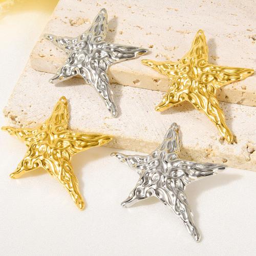 Stainless Steel Animal Pendants, 304 Stainless Steel, Star, plated, DIY, more colors for choice, 10PCs/Bag, Sold By Bag