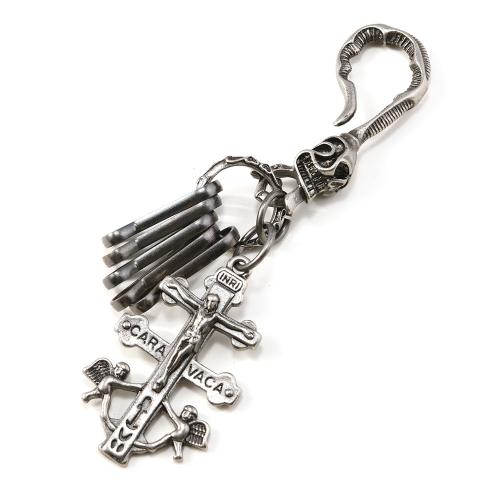 Bag Purse Charms Keyrings Keychains, Tibetan Style, with Iron, antique silver color plated, Halloween Design & multifunctional & for man, Sold By PC